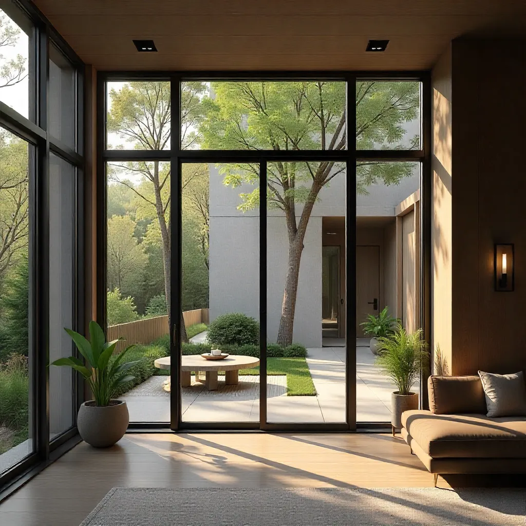 Stylish roman blinds with fabric texture